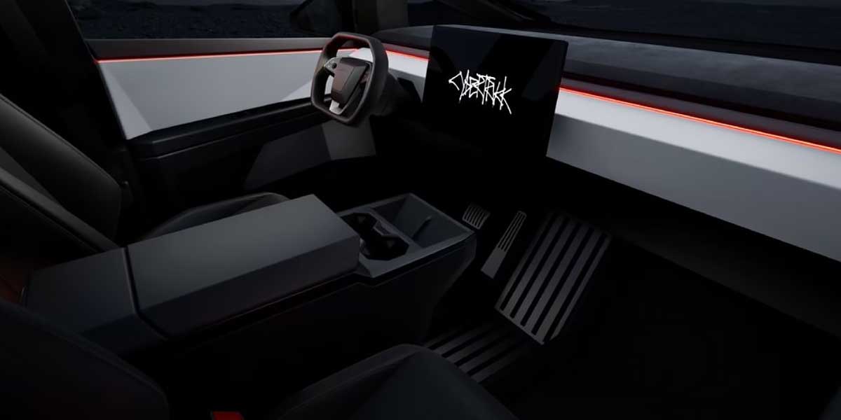 TESLA Cybertruck RWD interior