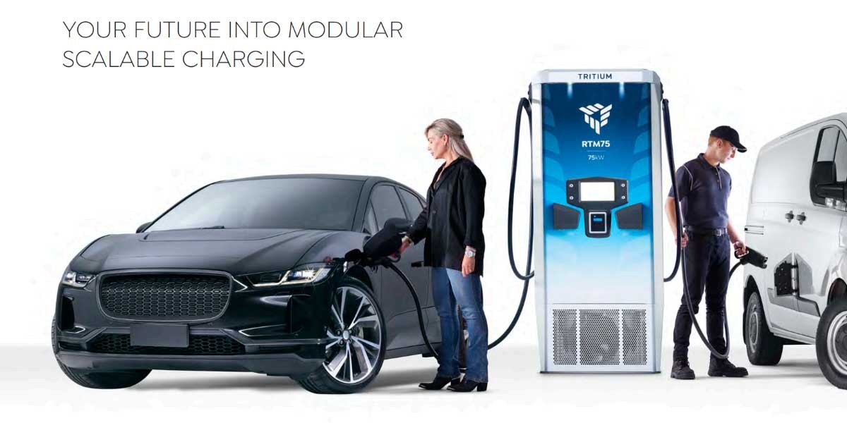 Tritium 75kW DC fast charging station