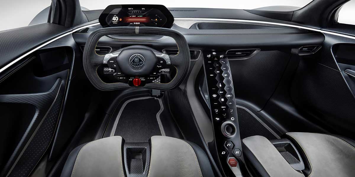 Lotus Evija interior