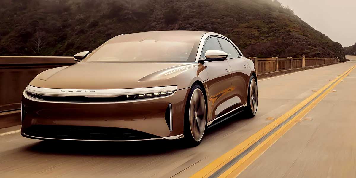 Lucid Air Touring range