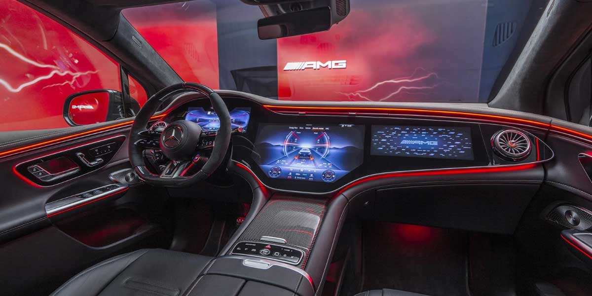 Mercedes AMG EQE 53 SUV interior