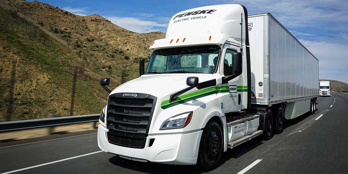 Freightliner eCascadia range